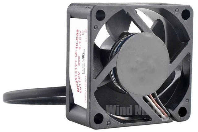 Main image of 35mm LowProfile Cooling Fan DC 12V 1.10W 35x35x15mm Replacement Fan MF35151V1Q010G99, Slim Mini Axial Fan for Projector, Computer and Compact Small Electronic Device Heat Dissipation