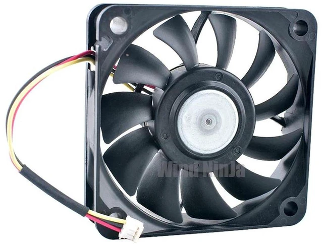 Main image of 60mm Axial Cooling Fan DC 12V 0.22A 3Pin 60x60x15mm Replacement Fan U60R12MUBB52J24 Y0242055B, Slim Mini Fan for Projector Internal and Compact Chassis Electronic Equipment Heat Dissipation