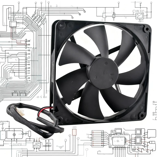 Main image of 140mm DualBall Bearing Cooling Fan DC 12V 0.30A 2Pin 1800RPM 140x140x25mm Replacement Fan 14025H12B, HighDurability Axial Fan for Computer Chassis, Power Supply and Desktop Hardware Heat Dissipatio