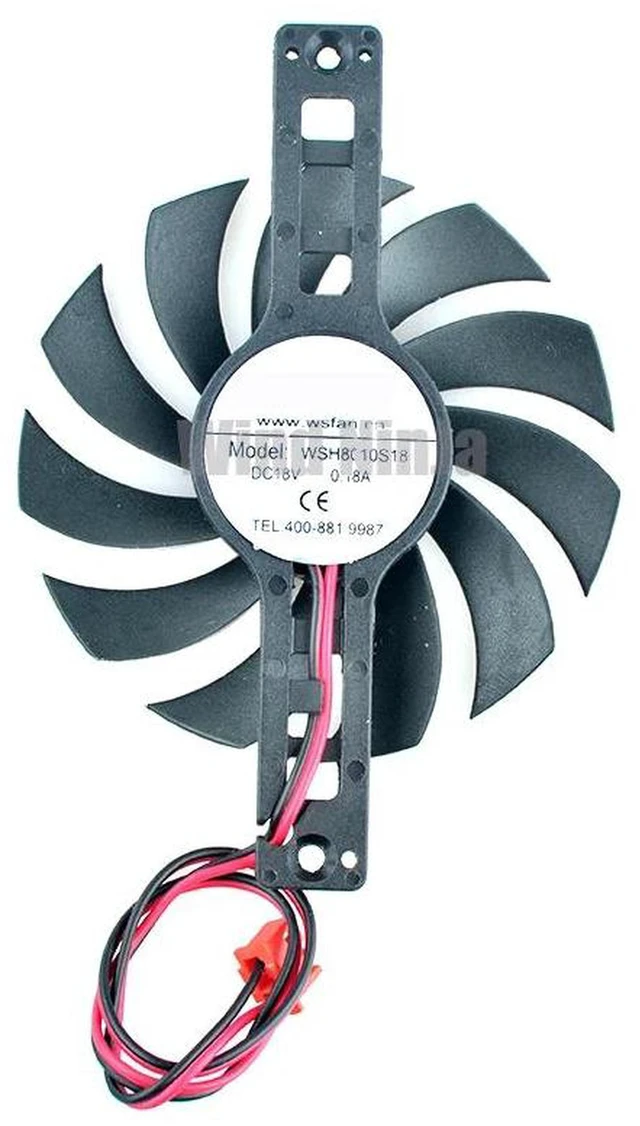 Main image of BracketType Cooling Fan DC 18V 0.18A 75mm Blade 100mm Mounting Spacing Replacement Fan WSH8010S18 for Induction Cooker Household Appliance Heat Dissipation Repair