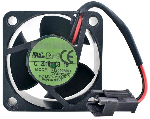 Main image of 40x40x28mm DualBall Bearing Cooling Fan DC 12V 0.28A Replacement Fan R124028BH ZCR82aR for 1U 2U Server Power Supply Heat Dissipation Repair Parts
