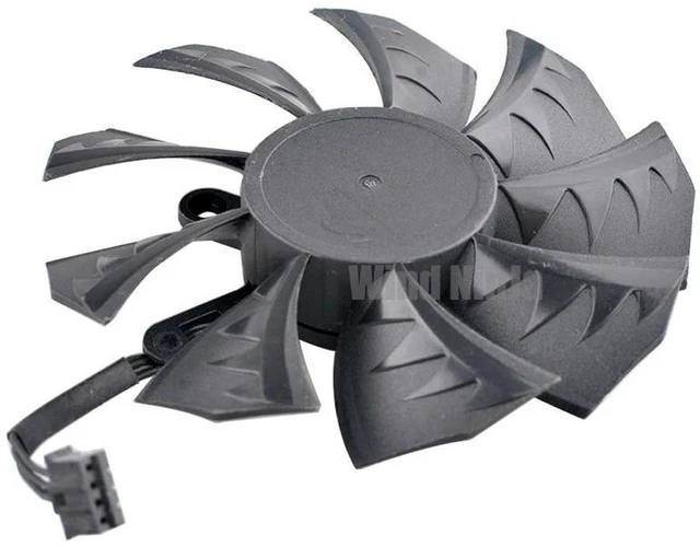 Main image of PLA09215B12H Graphics Card Cooling Fan, 85mm Diameter DC 12V 0.55A 4Pin PWM Dual Ball Bearing Replacement GPU Fan, 43x43x43mm Mounting Hole Spacing for Video Card Heat Dissipation