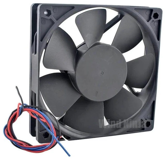Main image of P1225Y48BPLB5h7 Dual Ball Bearing Cooling Fan, 120x120x25mm 120mm DC 48V 0.28A 3Pin Brushless Replacement Fan for Server Inverter Industrial Equipment Heat Dissipation