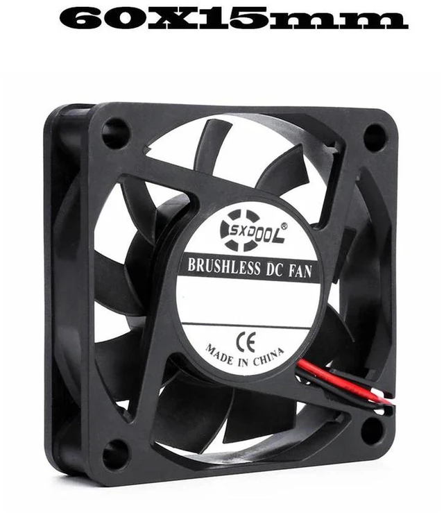 Main image of 6015 Axial Brushless Silent Cooling Fan, 60x60x15mm DC 5V 2Pin Sliding Bearing Replacement Fan for Equipment Housing Small Compact Electronic Devices Heat Dissipation