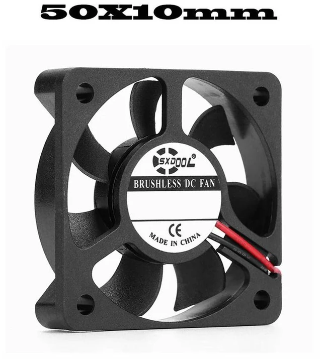 Main image of 5010 Axial Brushless Silent Cooling Fan, 50x50x10mm DC 5V 2Pin Sliding Bearing Replacement Fan for Equipment Housing Mini Compact Electronic Devices Heat Dissipation