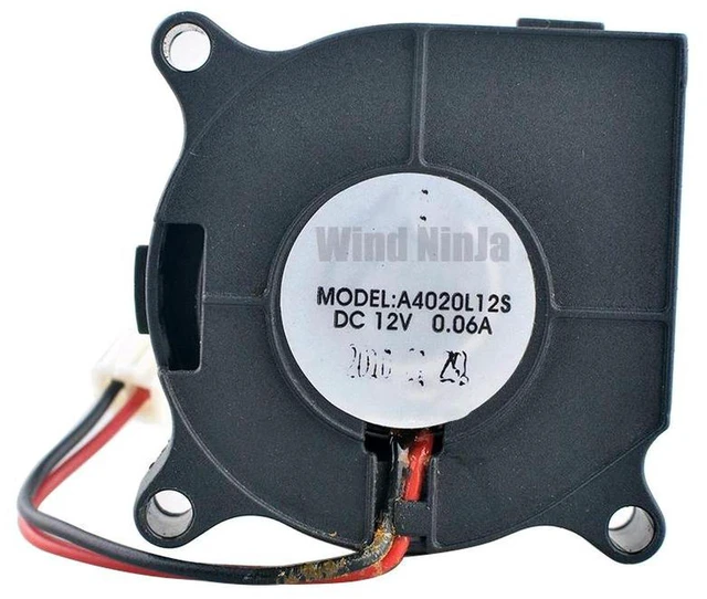 Main image of A4020L12S Centrifugal Blower Cooling Fan, 40x40x20mm 40mm DC 12V 0.06A 2Pin Brushless Replacement Fan for Humidifier Air Purifier Small Household Appliance Heat Dissipation