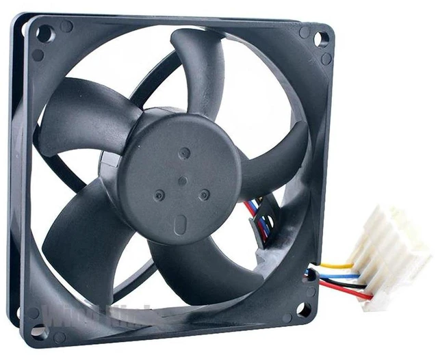 Main image of AFC0812DD 8020 80x80x20mm DC 12V 0.75A HighSpeed 4Pin Dual Ball Bearing Axial Cooling Fan 80mm Brushless Replacement Fan for Workstation CPU, Chassis, HighLoad Hardware Heat Dissipation Parts