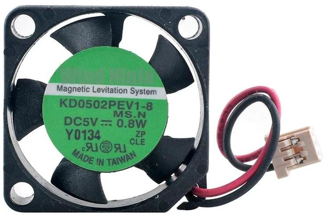 Main image of KD0502PEV18 Mini Cooling Fan 25x25x7mm 2.5cm DC5V 0.8W 2Pin Magnetic Levitation Bearing Micro DC Brushless Axial Fan Replacement for Router, Network Equipment, Small Electronic Cooling Project