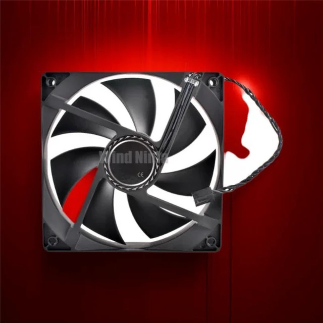 Main image of DF121225SM XC1197BA 120mm x 25mm HighSpeed Cooling Fan DC12V 4Pin PWM Brushless Fan 12cm Diameter Replacement Fan for CPU Water Cooler, Computer Case, PC Radiator Cooling System