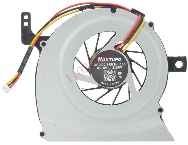 Main image of Laptop CPU Cooling Fan Replacement for Toshiba Satellite L600 L600D L640 L645 Series Notebook, DC5V 3Pin Internal Brushless CPU Cooler Repair Spare Part for Laptop Thermal System
