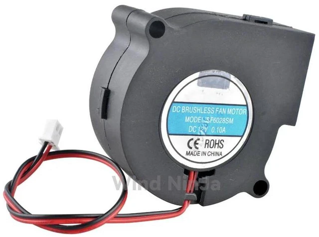 Main image of SF6028SM 6028 Centrifugal Blower Cooling Fan 60x60x28mm 6CM DC12V 0.10A 2Pin Brushless Replacement Fan for Furnace, Air Purifier, Compact Enclosed Equipment Heat Dissipation