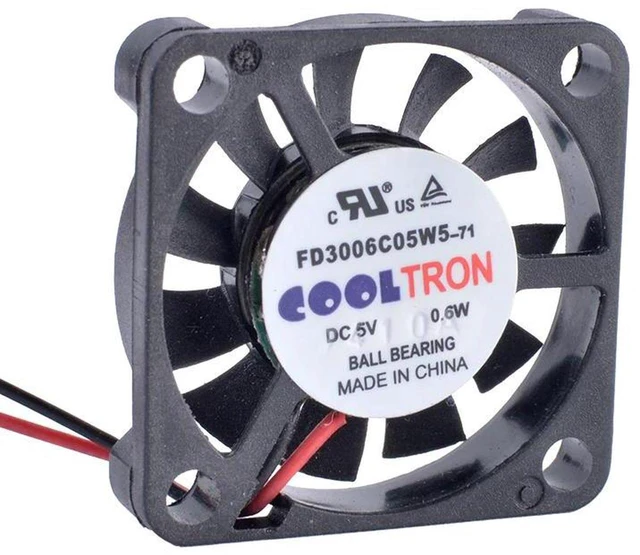 Main image of FD3006C05W5 UltraThin Miniature Cooling Fan 30x30x6mm 30mm DC5V 0.6W Brushless Small Axial Fan, Compact Replacement Cooler for Embedded Modules, Tiny Electronics & DIY Mini Heat Dissipation