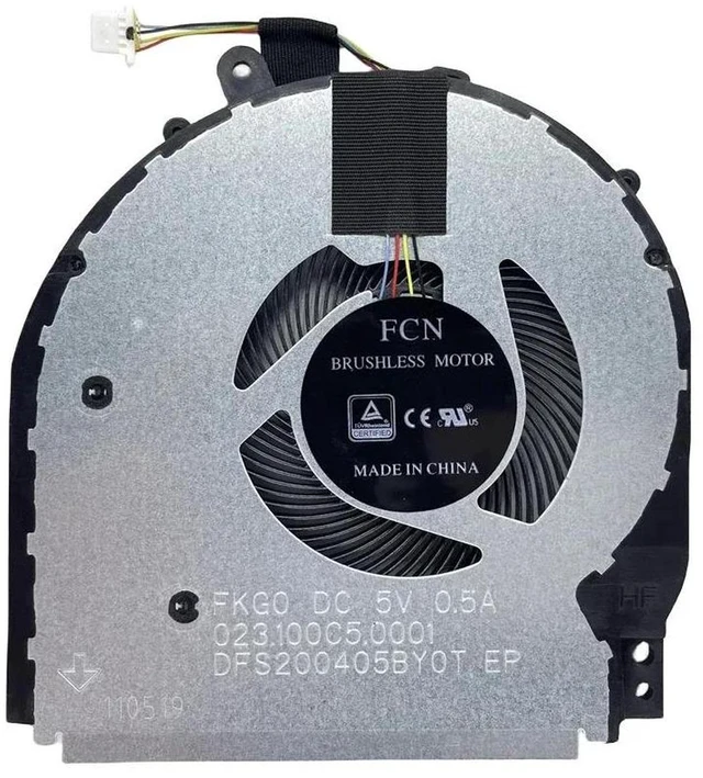 Main image of Laptop CPU Cooling Fan Part Number L18222001 DC5V 0.5A 4Pin PWM Replacement Cooler for 14CD,14CD005NS,14MCD,14Bcd0003DX Series Notebooks, Internal CPU Repair Spare Fan