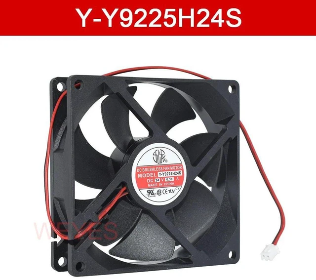 Main image of YY9225H24S DC 24V 0.3A 92x92x25mm 2Pin Cooling Fan with Heatsink, Replacement Industrial Cooler for Welding Machine, HighAirflow Radiator Fan for Welding Equipment Heat Dissipation Repair