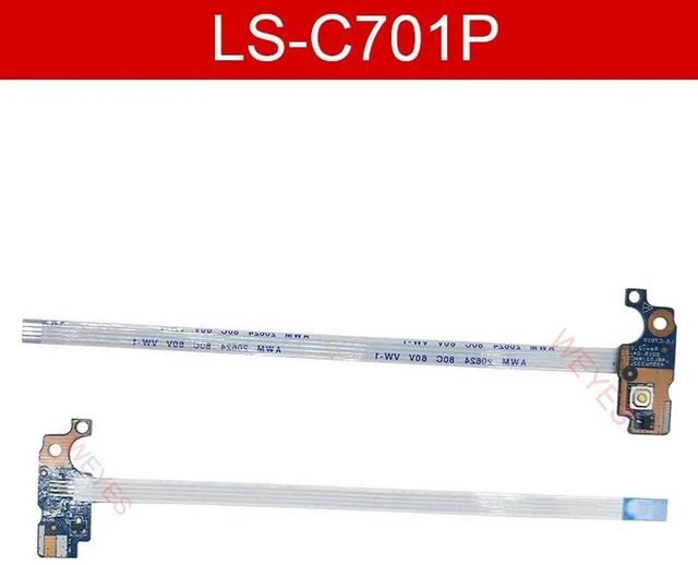 Main image of LSC701P Laptop Power Button Switch Board with Flex Cable, Replacement Power ONOFF Circuit Board for HP 15AC,15A,15AF,15AY,ABL52,AHL50 Series Notebook PowerKey Repair Spare Part
