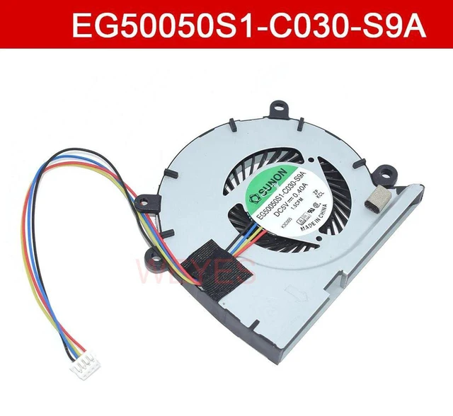 Main image of EG50050S1C030S9A KSB05105HCCC4F DC5V 0.4A 4Pin CPU Heatsink Cooling Fan, Replacement CPU Cooler Fan for Latitude 6430, 6430U, E6430U Laptop CPU Thermal System Repair Spare Part