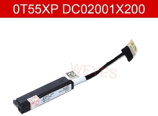 Main image of T55XP DC02001X200 SATA Hard Drive Connector Flex Cable, Replacement HDD SATA Cable for Dell Inspiron 15M 5000 5542 5543 5545 5547 5548 5557 Laptop Hard Disk Drive Repair Spare Part