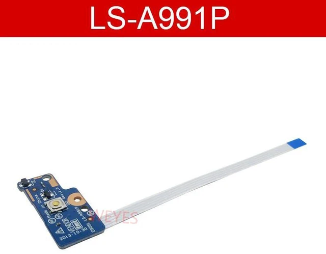 Main image of LSA991P 749650001 Power Button Switch Board with 455MM4BOL Flex Cable, Replacement Laptop PowerONOFF Board for HP 15G,15R,15R221TX,250,256 G3 Notebook PowerKey Repair Spare Part