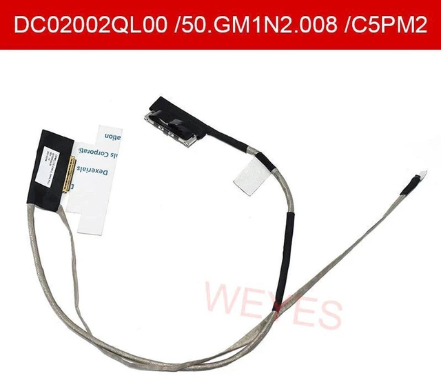 Main image of DC02002QL00 50.GM1N2.008 C5PM2 30Pin LCD LED Screen Flex Cable, Replacement Display Video Cable for Acer VX15, VX5591G, N16C7, VX5591 Laptop Screen Repair Spare Part