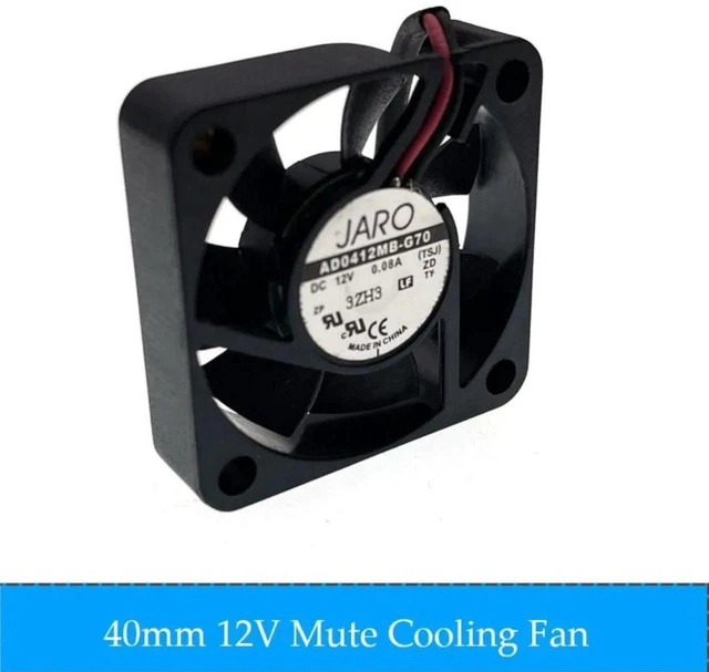 Main image of 40x40x10mm Axial Cooling Fan DC 12V 0.08A 2Pin Replacement for AD0412MBG70, 4010 Brushless Fan for Motherboard, Power Supply Compact Electronic Device Heat Dissipation Projects