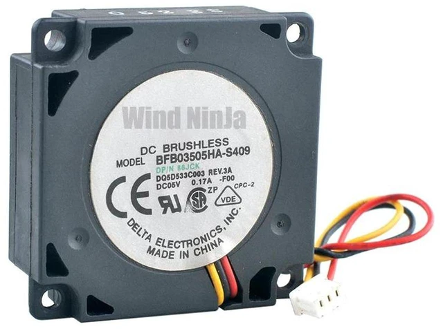 Main image of BFB03505HAS409 86JCK 35x35x10mm Centrifugal Blower Fan DC 5V 0.17A 3Pin, 35mm Turbo Cooling Fan for Industrial Control Computer Internal Heat Dissipation Replacement