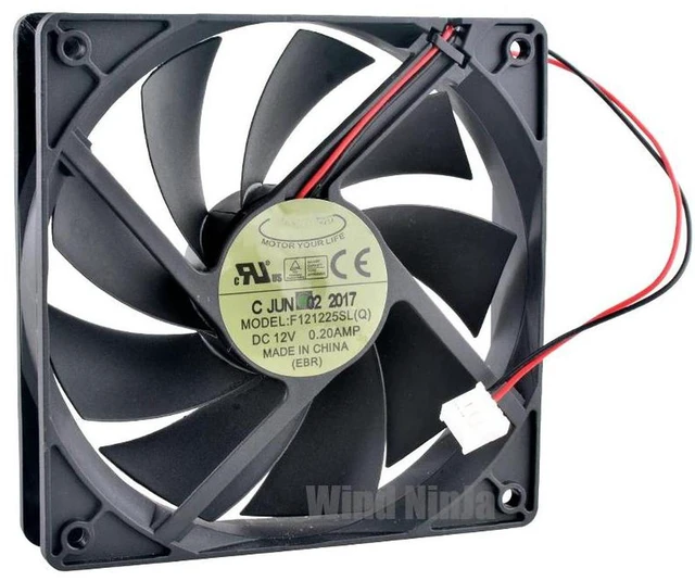 Main image of F121225SL 120mm PC Case Cooling Fan, 120x120x25mm DC 12V 0.20A 2Wire 1200RPM Silent Axial Fan, Replacement Quiet Cooling Fan for Computer Chassis Power Supply Internal Heat Dissipation Repair