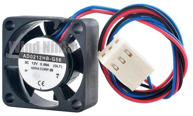 Main image of 2Pack AD0212HBG56 25x25x10mm Mini Axial Cooling Fan DC 12V 0.09A 3Pin Ball Bearing 25mm Micro Replacement Fan, Small Cooling Fan for Motherboard CPU and Compact Electronic Components