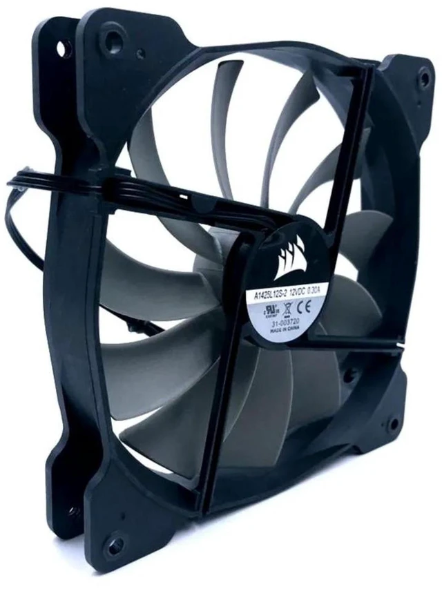 Main image of 140x140x25mm 140mm Silent Axial Cooling Fan, DC 12V 0.30A 870RPM LowSpeed Replacement Ventilation Fan, Quiet Cooling Fan for Computer Chassis, PC Power Supply and Electronic Equipment Heat Dissipatio