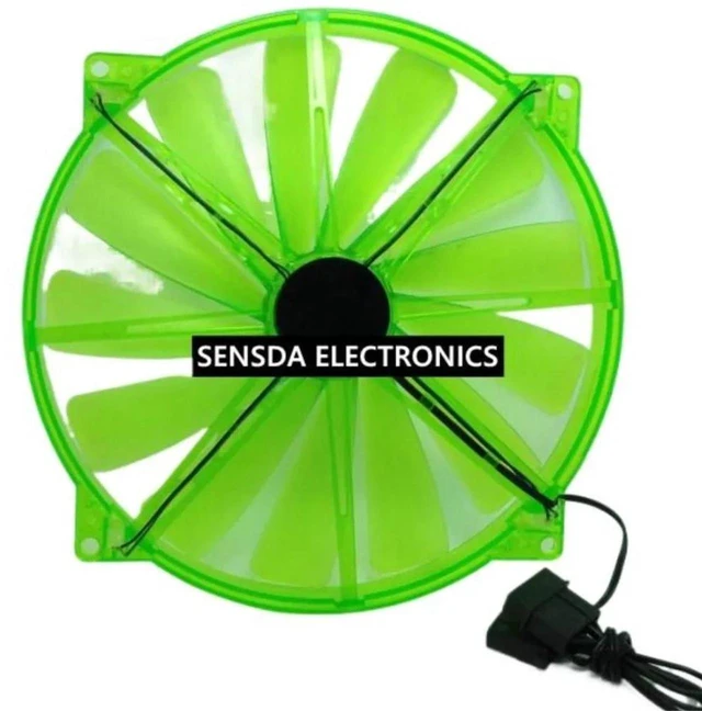 Main image of 20020 200x20mm LED Chassis Cooling Fan, Red Green LED Silent 200mm 20cm Computer Replacement Fan, Molex 4D Connector Quiet Ventilation Fan for PC Case Heat Dissipation and Decorative Lighting