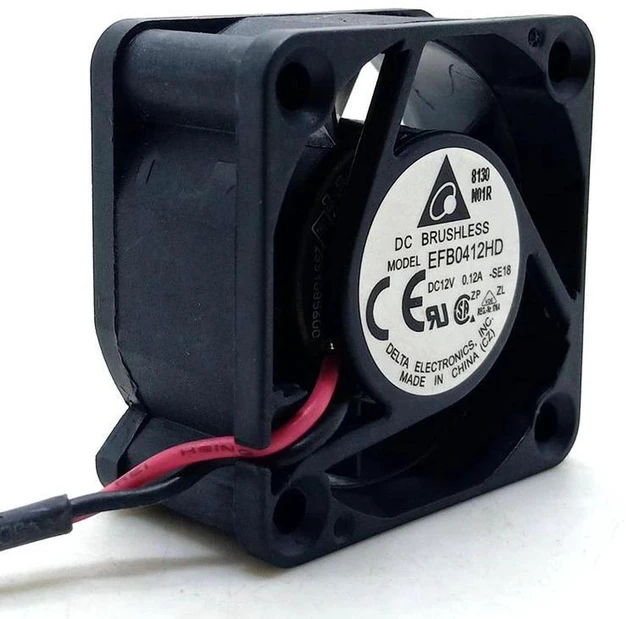 Main image of EFB0412HD 40x40x20mm DC 12V Dual Ball Bearing 3Pin Axial Cooling Fan, 40mm 4020 Brushless Replacement Fan for 1U Server, Northbridge Southbridge Chip Heat Dissipation Ventilation Fan