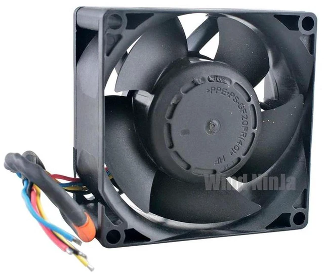 Main image of PF80384B11Q01ASE9 80x80x38mm DC 48V 10.37W HighSpeed Dual Ball Bearing Axial Cooling Fan, 80mm 8038 Brushless Replacement Fan for Server, Automotive & Electronic Component Heat Dissipation Fan