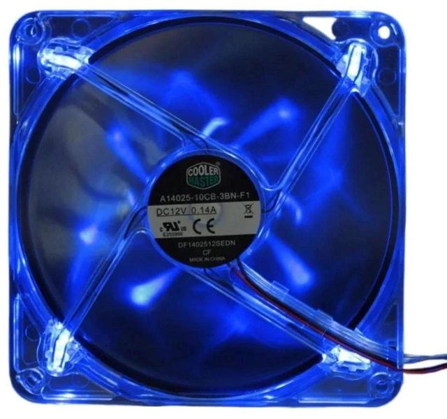 Main image of 140mm 140x140x25mm DC 12V 0.14A 1000RPM LED Cooling Fan Replacement for A1402510CB3BNF1, 14CM Silent RGB LED Light Brushless Axial Fan for PC Case, Desktop Computer Chassis Heat Dissipation