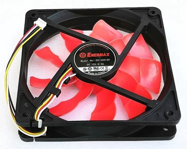 Main image of 120mm 120x120x25mm DC 12V 0.30A 4Wire PWM Cooling Fan Replacement for ED122512H, 12CM 12025 Speed Control Fan for Power Supply, PC Chassis and Industrial Device Heat Dissipation