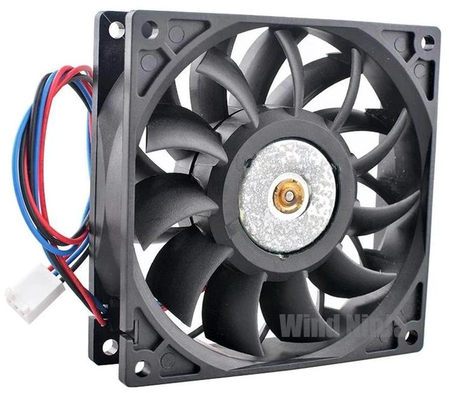 Main image of 92mm 92x92x25mm DC 12V 0.90A 5000RPM Dual Ball Bearing HighSpeed 3Pin Cooling Fan Replacement for FFB0912VH, 9.2CM Axial Fan for Server, CPU Heatsink and PC Chassis Heat Dissipation