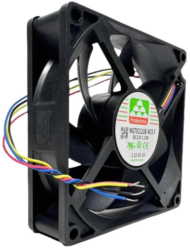Main image of MTG9212UBW25 F HighSpeed DC Cooling Fan, 92×92×25mm 9225 DC 12V 1.1A 6000RPM 4Pin 2510 Connector LeadWire Replacement Fan for Welding Machine, Inverter, Industrial Power Equipment Heat Dissipation