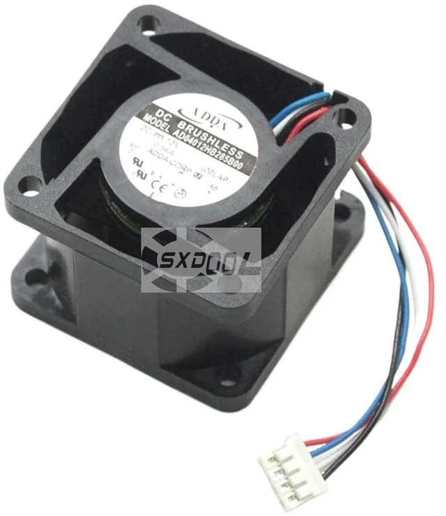 Main image of AD04012HB285B00 HighSpeed Server Cooling Fan, 40×40×28mm 40mm DC 12V 0.56A 6.72W HighPower Replacement Axial Fan for Server Chassis & Industrial Equipment Cooling
