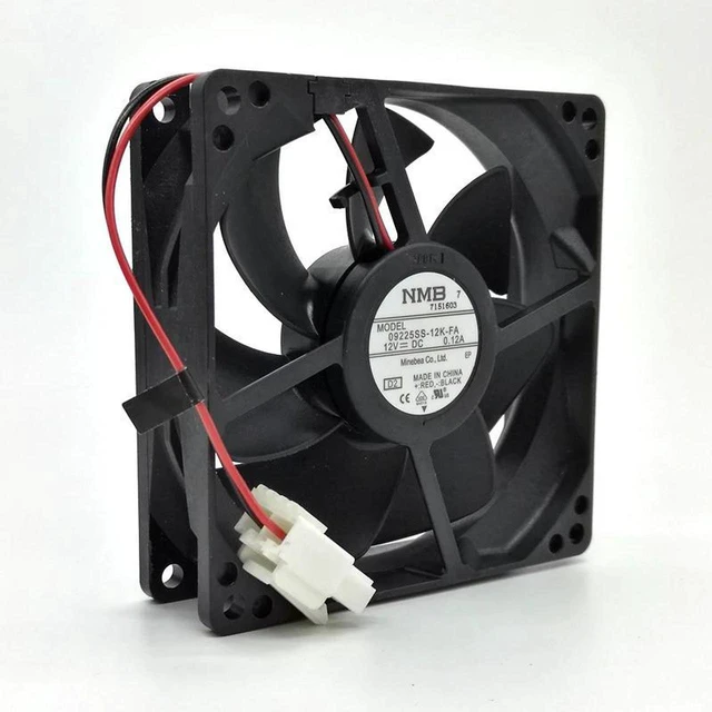 Main image of 09225SS12KFA Waterproof 9025 Axial Cooling Fan, 90×90×25mm 9cm DC 12V Replacement Fan for Refrigerator, Computer Case and Power Supply Heat Dissipation