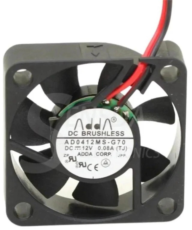 Main image of AD0412MSG70 Silent Mini Cooling Fan, 40×40×10mm 4010 DC 12V 0.08A Replacement Axial Fan for Compact Electronics, Power Supply and Small Device Heat Dissipation