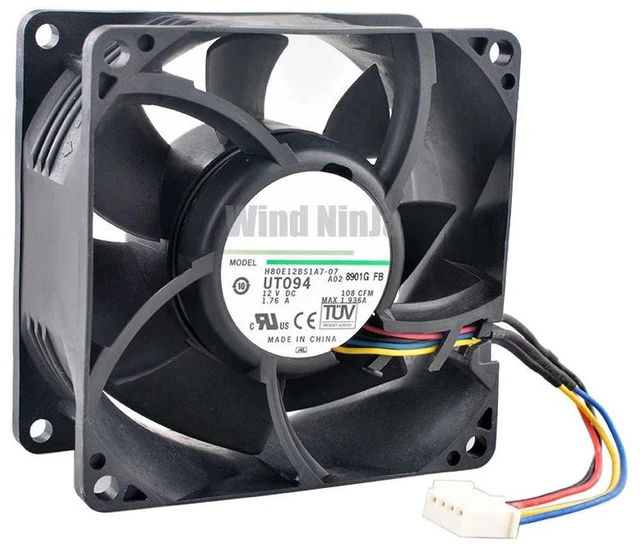 Alt view image 2 of 2 - AD0412MSG70 Silent Mini Cooling Fan, 40×40×10mm 4010 DC 12V 0.08A Replacement Axial Fan for Compact Electronics, Power Supply and Small Device Heat Dissipation