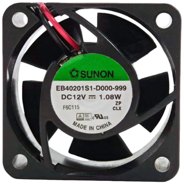 Main image of Replacement Cooling Fan for EB40201S1D000999, 40x40x20mm DC12V UltraQuiet 25.5dBA Axial Fan, 7200RPM 8.9CFM 4020 Mini Ventilation Fan for Inverter, Power Supply and Small Electronic Equipment