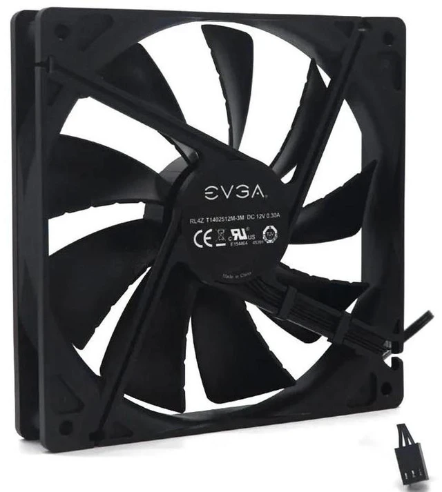 Main image of T1402512M3M 140mm 140x140x25mm DC12V Silent Cooling Fan, 1200RPM 0.30A(0.18A) 3Pin Axial Replacement Fan, LowNoise Ventilation Fan Compatible with EVGA Power Supply & PC Chassis