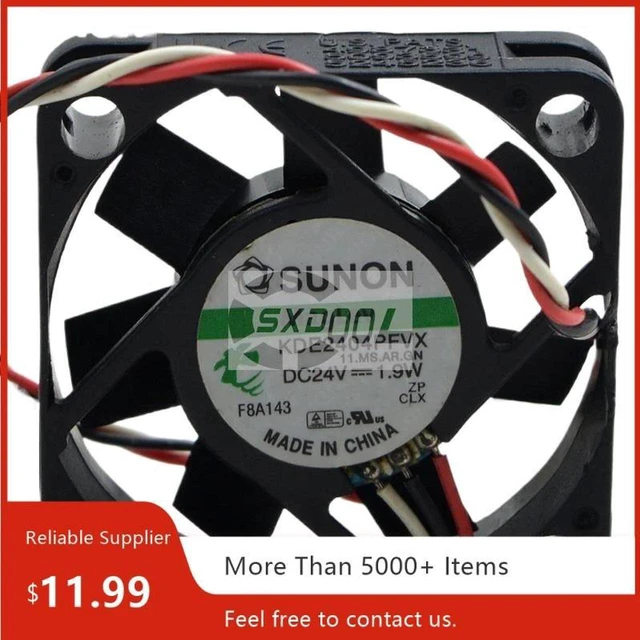 Main image of Replacement 4010 Mini Axial Cooling Fan for KDE2404PFVX, 40x40x10mm 40mm DC24V 1.9W HighEfficiency Ventilation Fan for Compact Industrial and Small Electronic Devices