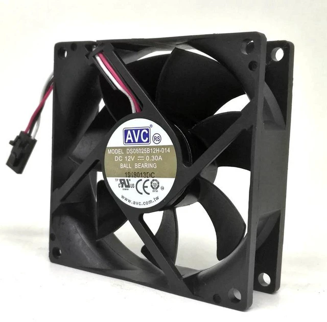 Main image of Replacement Cooling Fan for DS08025B12H DS08025B12H014, 80x80x25mm DC12V 0.30A 8025 Silent Axial Fan, 8CM Ventilation Fan for CPU Coolers and PC Computer Chassis