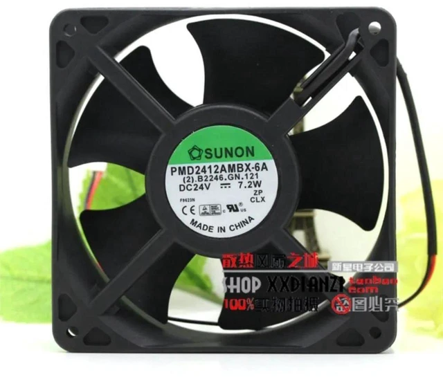 Main image of 12038 Inverter Axial Flow Industrial HVAC Cooling Fan, 120x120x38mm 7.2W Replacement Fan Compatible with PMD2412AMBX6A DC 24V for Industrial Equipment, Ventilation and Heat Dissipation