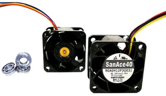 Main image of 40x40x28mm HighSpeed Server Cooling Fan Replacement for San Ace 9GA0412P3G031, DC12V 0.39A PWM Controlled 28000RPM 4028 Axial Fan for 1U Server Chassis Heat Dissipation Repair