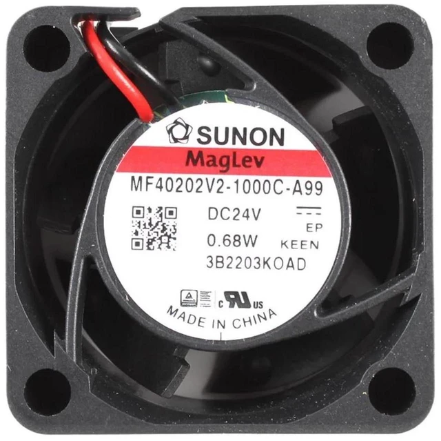 Main image of MF40202V21000CA99 40x40x20mm MagLev Silent Axial Cooling Fan, DC24V 0.68W 2Wire 40mm Fan for Industrial Equipment, Power Supply and Compact Cabinet Heat Dissipation Replacement