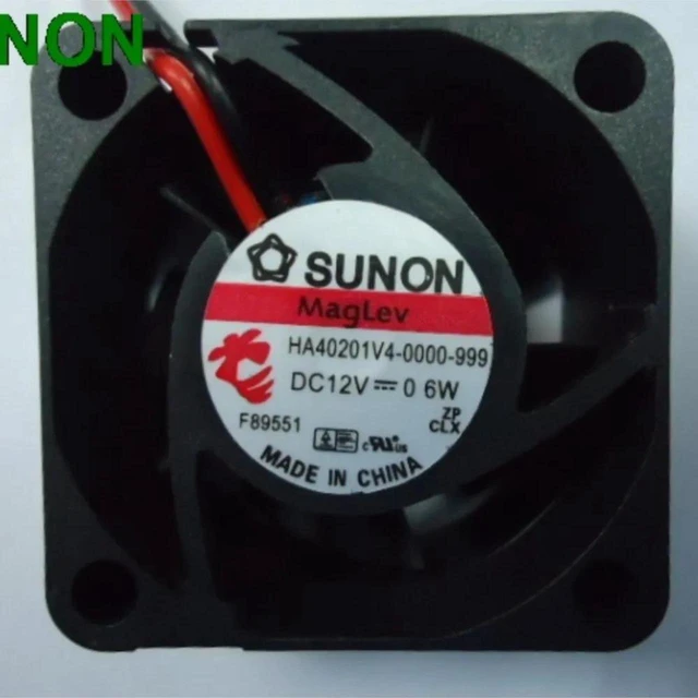 Main image of HA40201V40000999 4020 UltraQuiet Axial Cooling Fan, 40x40x20mm 4cm DC12V 0.6W 2Wire Fan Replacement for Power Supplies, Small Cabinet and Compact Industrial Equipment Heat Dissipation