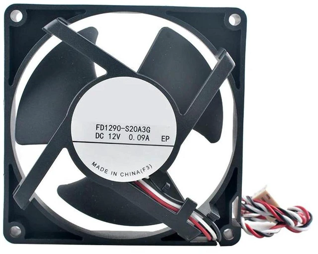 Main image of FD1290S20A3G 92mm 9.2cm DC 12V 0.09A 3Pin Axial Cooling Fan, Low Power Quiet Replacement Fan for Refrigerator Motor, Small Appliance Internal Heat Dissipation Ventilation Fan