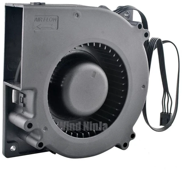 Alt view image 2 of 2 - 120mm Centrifugal Cooling Fan, 120x120x32mm DC 12V 3.39W 4Pin PWM Replacement Blower Fan for PFC0321B3C03US9D, Perfect for Projector, Chassis, CPU Heat Dissipation System