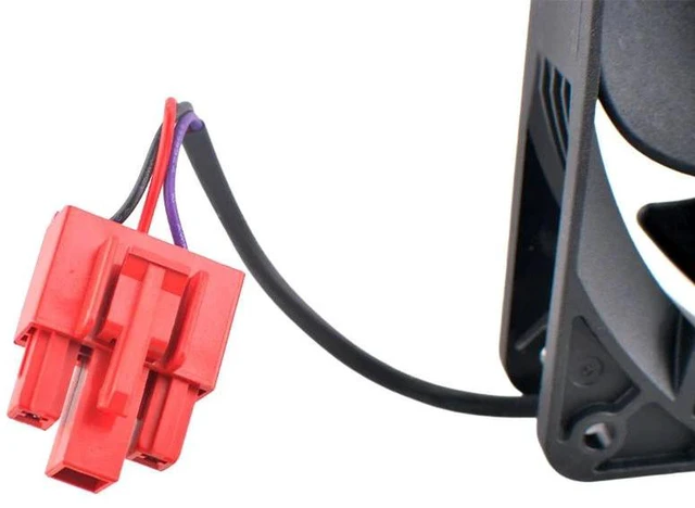 Alt view image 2 of 2 - 140mm 14025 Axial Refrigerator Cooling Fan, 140×140×25mm DC 12V 0.24A 3Pin Replacement Fan for CHT14012RMW25B, 14CM DC Ventilation Fan for Refrigerator and Electronic Appliance Heat Dissipation